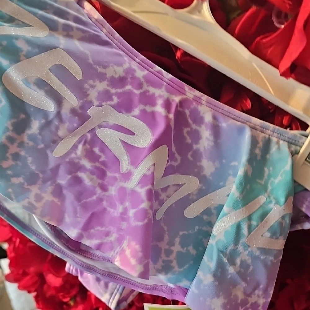Circo NWT Girls Purple and Blue Mermaid  Bikini Bathimg Suit Size 10/12